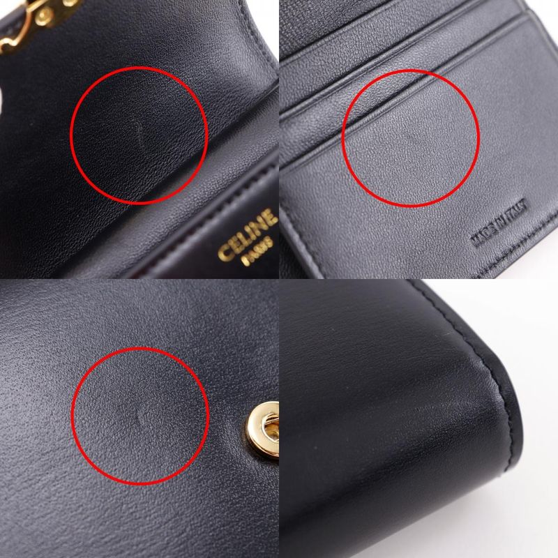 Celine Triomphe X Calfskin Women's Trifold Wallet