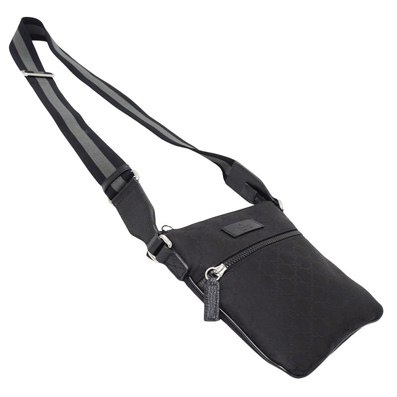 Gucci Bag Women Men Brand Shoulder Bag GG Nylon Black 449183 Black Mini Bag