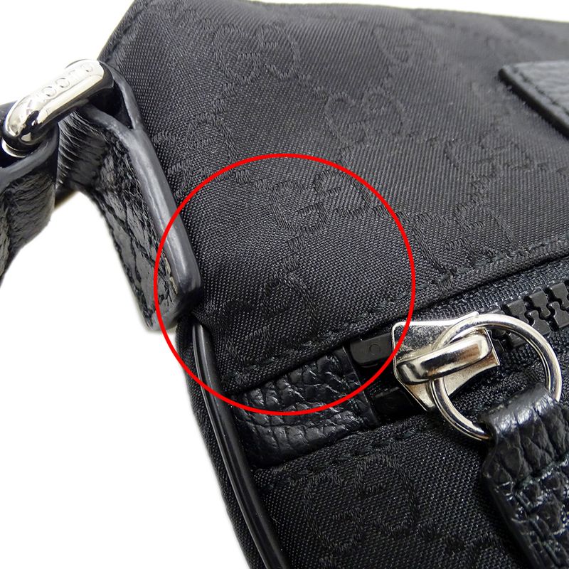 Gucci Bag Women Men Brand Shoulder Bag GG Nylon Black 449183 Black Mini Bag