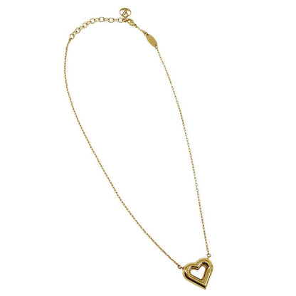 Louis Vuitton Necklace Women's Brand LV&V Heart Necklace Gold M61136 Accessory