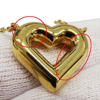 Louis Vuitton Necklace Women's Brand LV&V Heart Necklace Gold M61136 Accessory