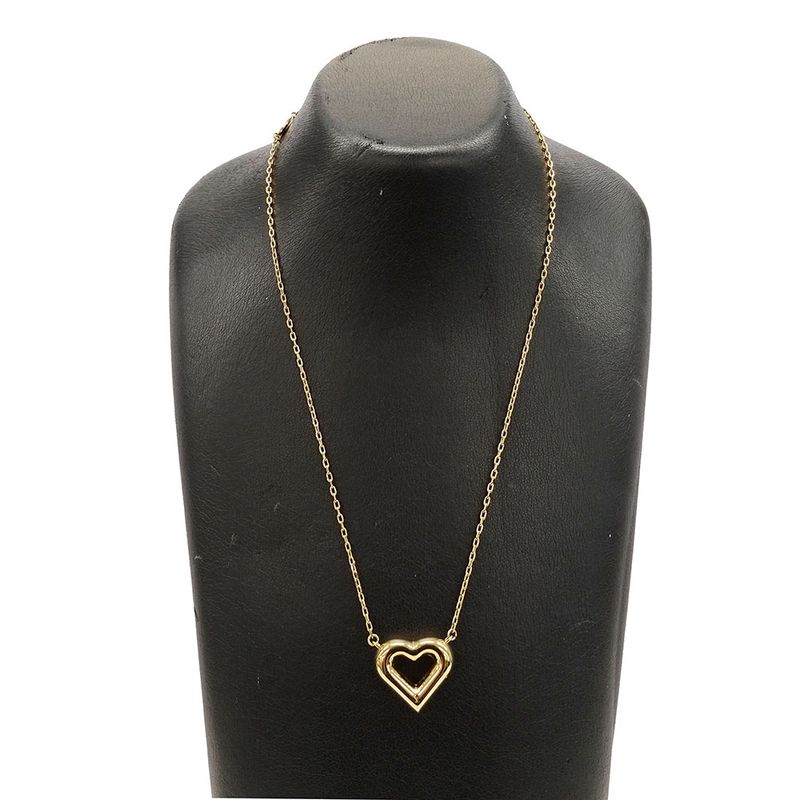 Louis Vuitton Necklace Women's Brand LV&V Heart Necklace Gold M61136 Accessory