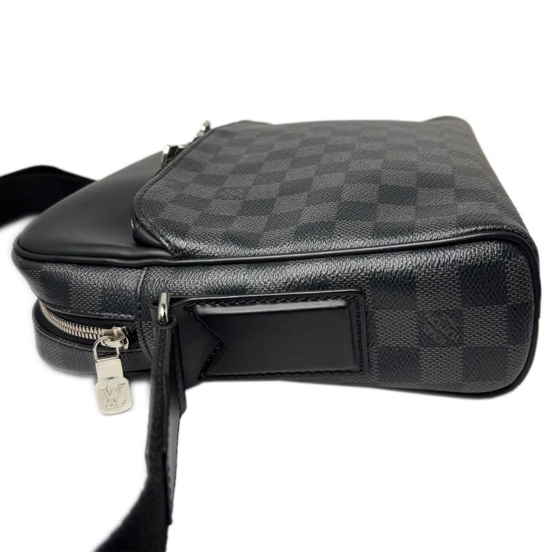 Louis Vuitton Shoulder Bag Damier Graphite Diton PM Black Gray