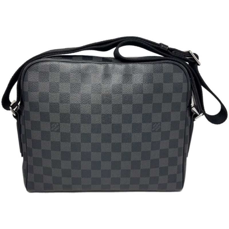 Louis Vuitton Shoulder Bag Damier Graphite Diton PM Black Gray
