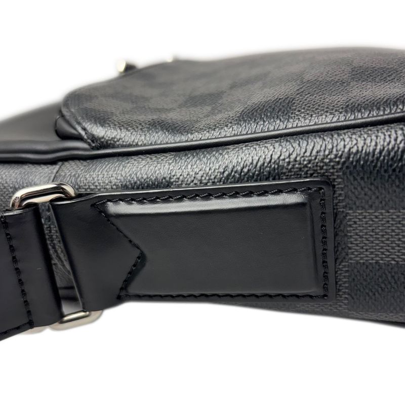 Louis Vuitton Shoulder Bag Damier Graphite Diton PM Black Gray