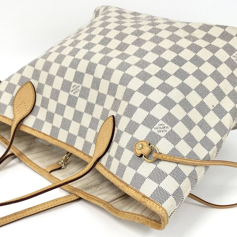 Louis Vuitton Tote Bag Neverfull MM Damier Azure N51107