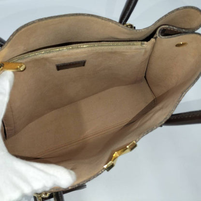 Louis Vuitton Kensington Beau Ring 2WAY Handbag Damier Ebène N41505