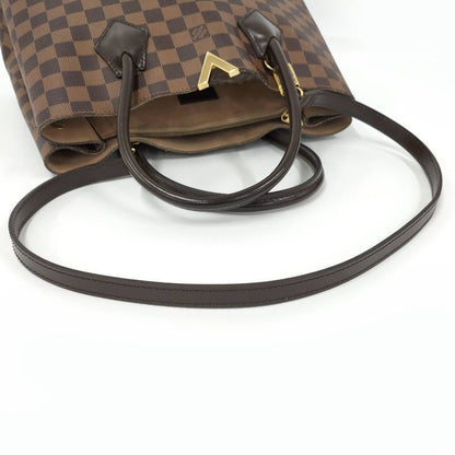 Louis Vuitton Kensington Beau Ring 2WAY Handbag Damier Ebène N41505