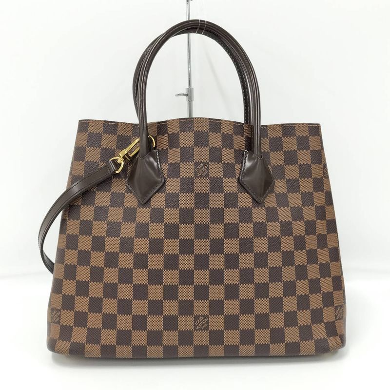 Louis Vuitton Kensington Beau Ring 2WAY Handbag Damier Ebène N41505