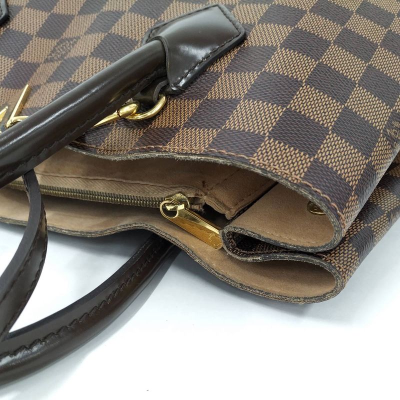 Louis Vuitton Kensington Beau Ring 2WAY Handbag Damier Ebène N41505