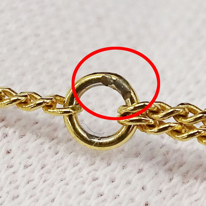 Celine Necklace Women's Brand Triomphe Gold 2strand Necklace Accessories