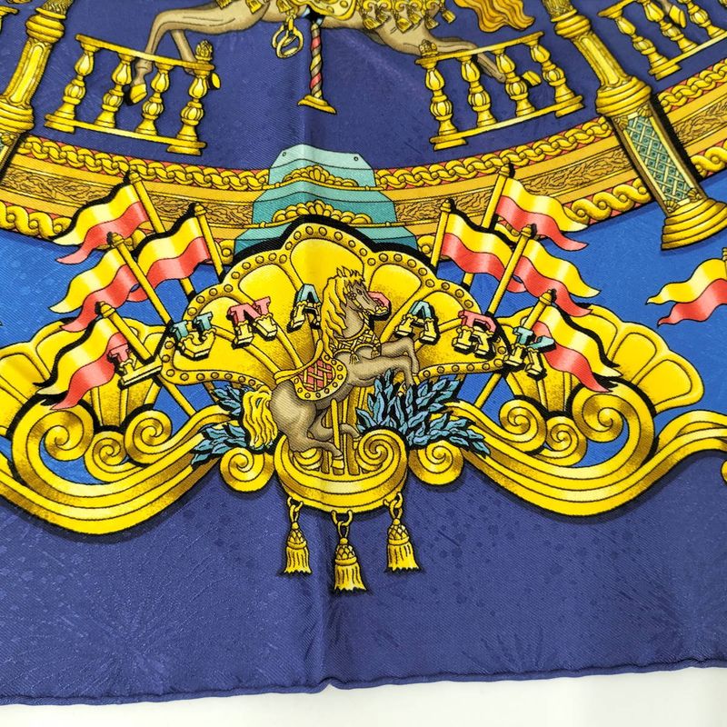 Hermes Carre 90 Luna Park Scarf Silk