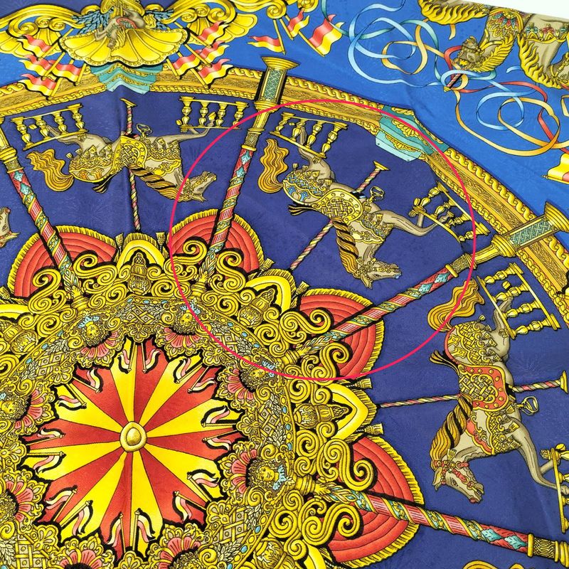 Hermes Carre 90 Luna Park Scarf Silk