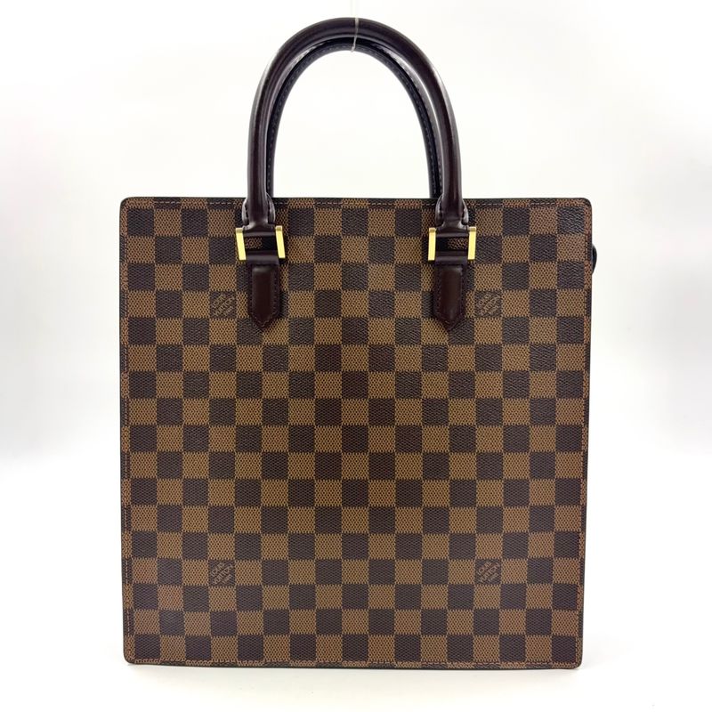 Louis Vuitton Venice PM Damier Ebene Damier Ebene Leather × PVC Brown Tote Bag