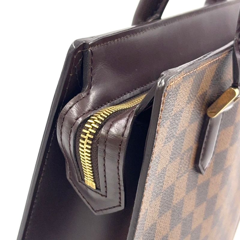 Louis Vuitton Venice PM Damier Ebene Damier Ebene Leather × PVC Brown Tote Bag