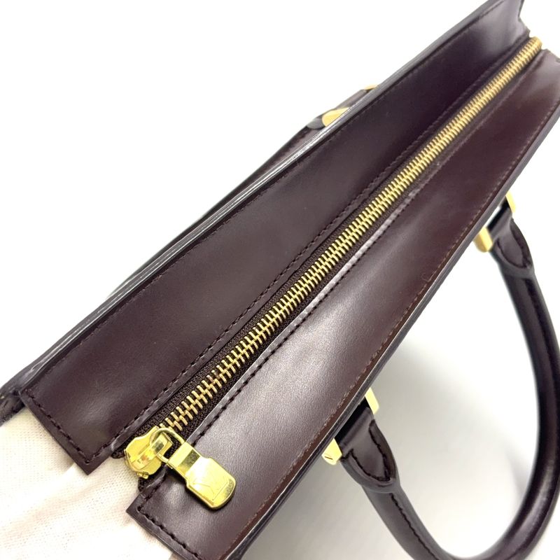 Louis Vuitton Venice PM Damier Ebene Damier Ebene Leather × PVC Brown Tote Bag