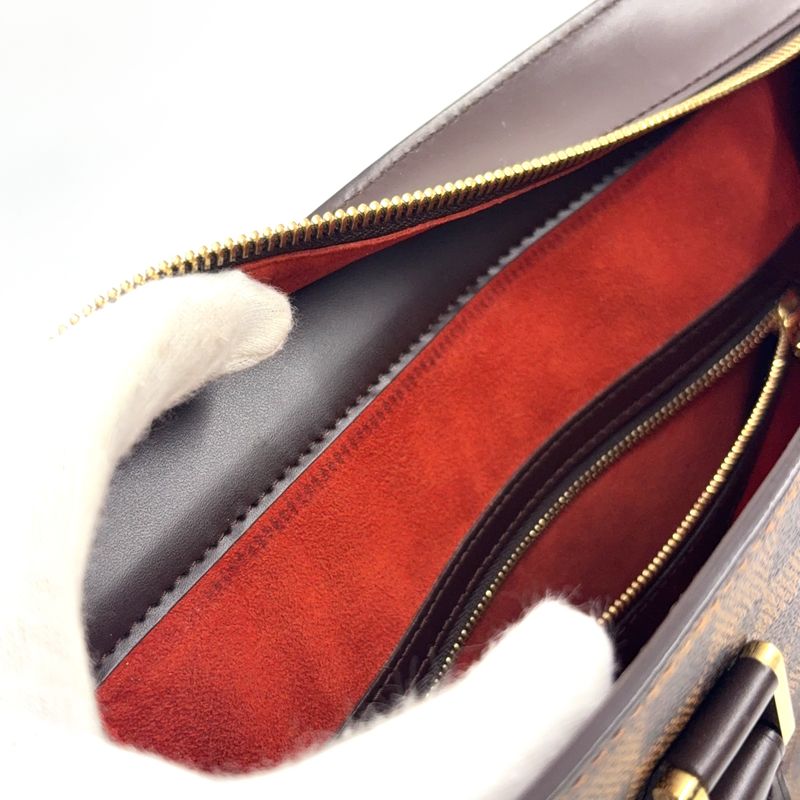 Louis Vuitton Venice PM Damier Ebene Damier Ebene Leather × PVC Brown Tote Bag