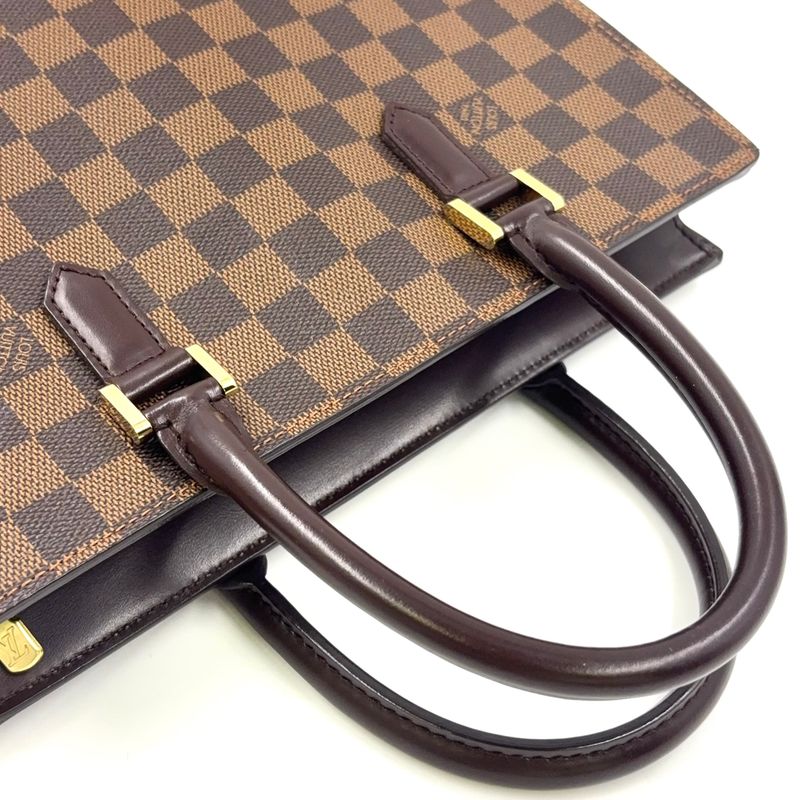 Louis Vuitton Venice PM Damier Ebene Damier Ebene Leather × PVC Brown Tote Bag