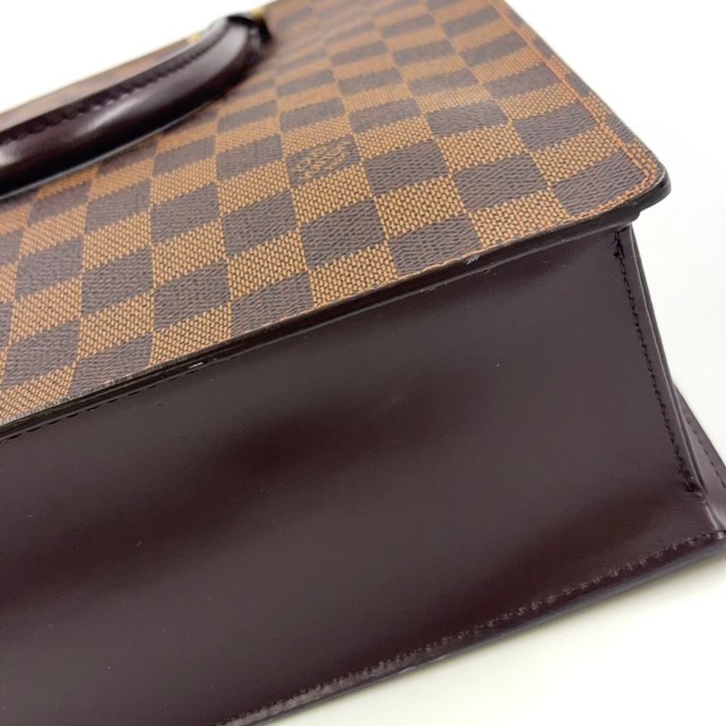 Louis Vuitton Venice PM Damier Ebene Damier Ebene Leather × PVC Brown Tote Bag