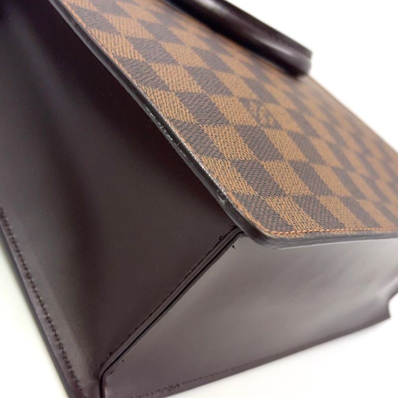 Louis Vuitton Venice PM Damier Ebene Damier Ebene Leather × PVC Brown Tote Bag