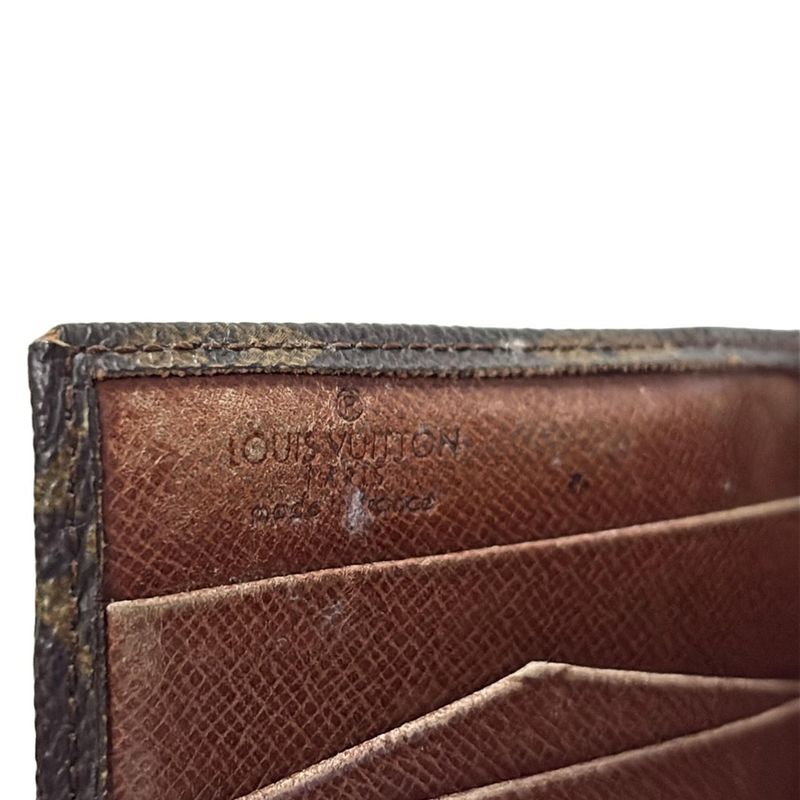 Louis Vuitton W Hook Wallet Monogram Porte Monnaie Vie (old Shape ) 190 -
