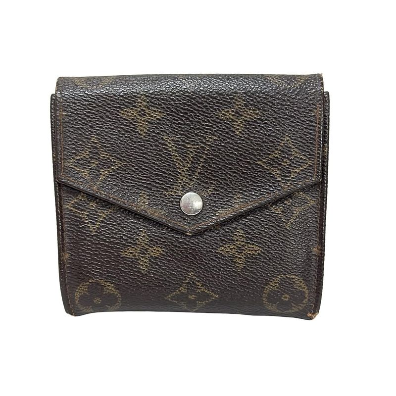 Louis Vuitton W Hook Wallet Monogram Porte Monnaie Vie (old Shape ) 190 -