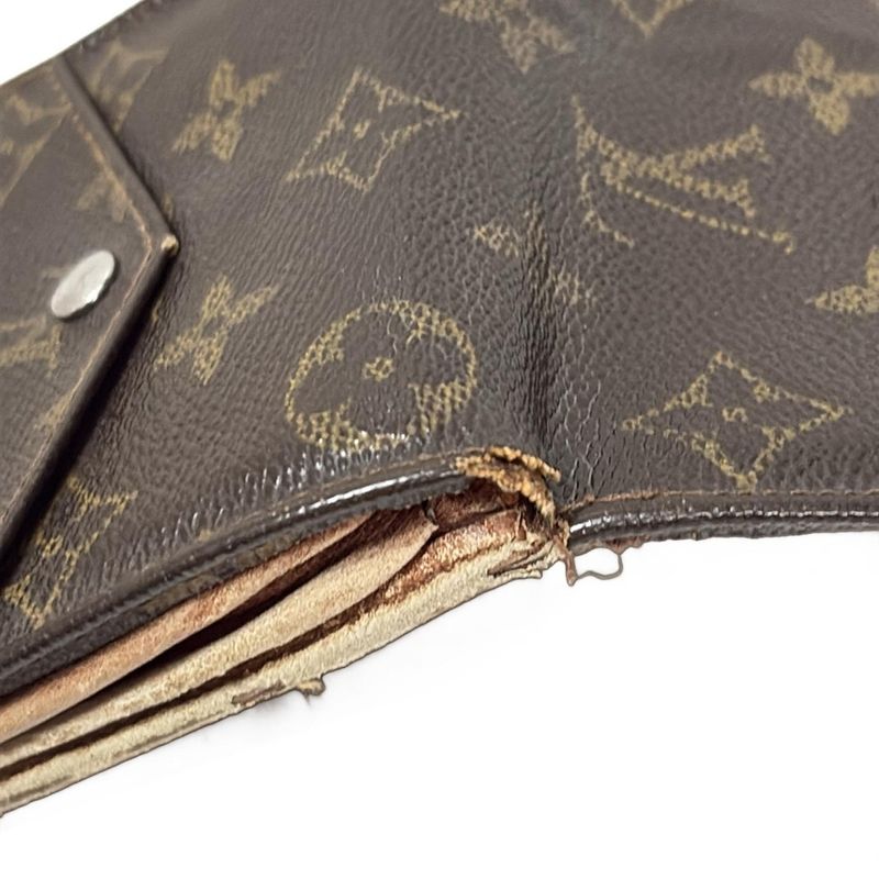 Louis Vuitton W Hook Wallet Monogram Porte Monnaie Vie (old Shape ) 190 -