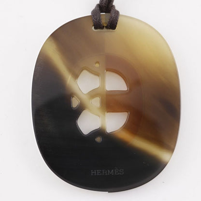 Hermes Remix Fidelift Buffalo Horn Brown/white Ladies 20g Necklace