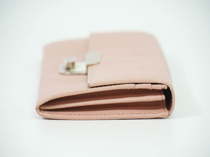 Authentic Prada Saffiano Leather Long Wallet Long Wallet Pink Saffiano Wallet