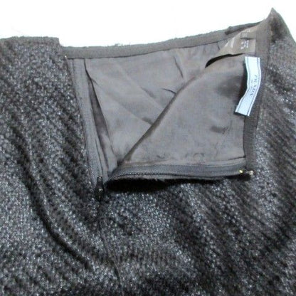 Prada 2011 Tweed Skirt Knee Length Tight Virgin Wool 36 Size XS Equivalent