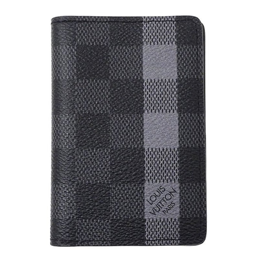 Louis Vuitton Card Case Damier Graphite Men's Brand Business Card Holder
