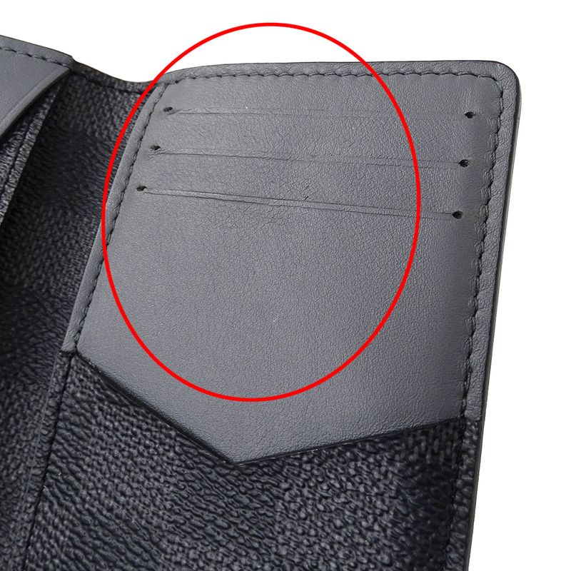 Louis Vuitton Card Case Damier Graphite Men's Brand Business Card Holder