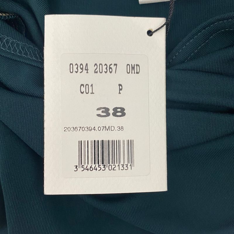 Celine Cut And Sew Long Sleeves Dark Green High Neck Dark Green