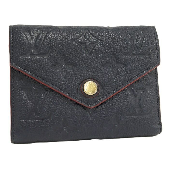Louis Vuitton Portefeuille Victorine Trifold Wallet Monogram Empreinte Marine