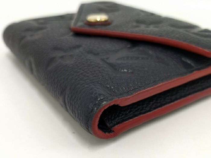 Louis Vuitton Portefeuille Victorine Trifold Wallet Monogram Empreinte Marine