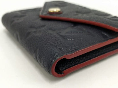 Louis Vuitton Portefeuille Victorine Trifold Wallet Monogram Empreinte Marine