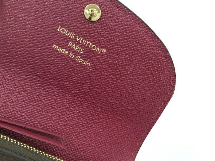 Louis Vuitton Portmonnaie Rosalie Folded Wallet Monogram Fuchsia M41939