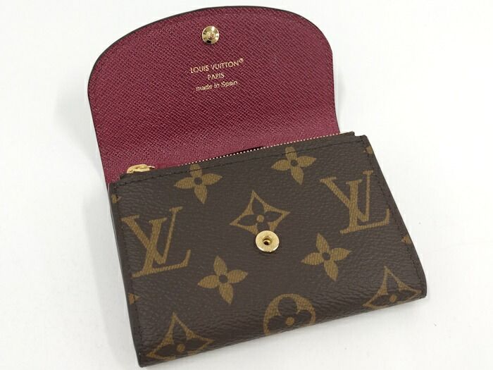Louis Vuitton Portmonnaie Rosalie Folded Wallet Monogram Fuchsia M41939
