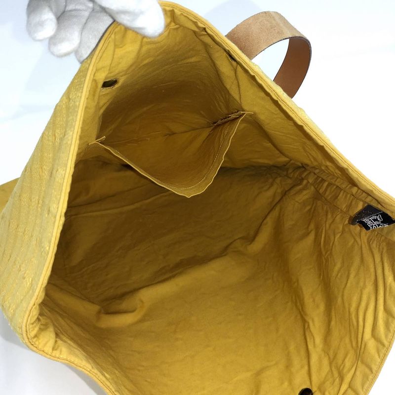 Hermes Tote Bag Amedava GM Canvas Yellow