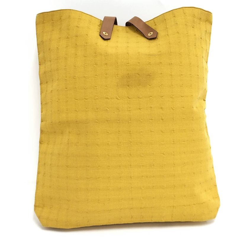 Hermes Tote Bag Amedava GM Canvas Yellow