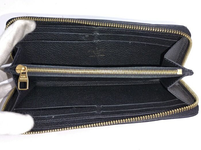 Louis Vuitton Round Zipper Long Wallet Portefeuille Cles Mans Monogram Empreinte