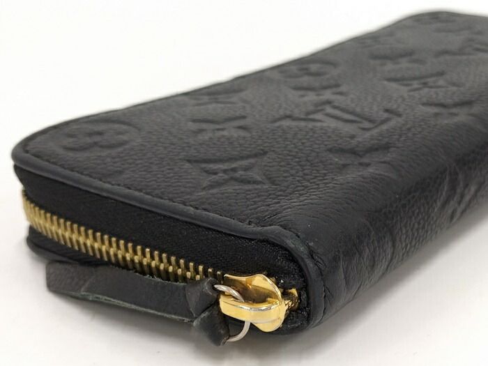 Louis Vuitton Round Zipper Long Wallet Portefeuille Cles Mans Monogram Empreinte