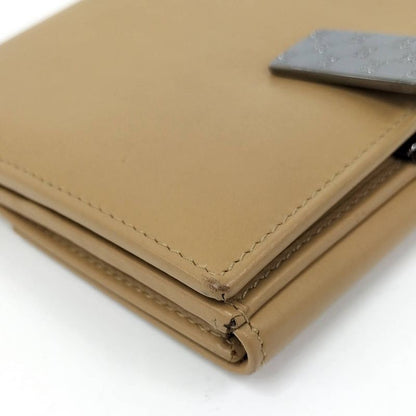 Gucci Bifold Wallet Leather Beige 03514082242