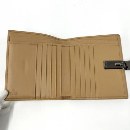 Gucci Bifold Wallet Leather Beige 03514082242