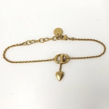 Christian Dior Bracelet Rhinestone Plated Gold