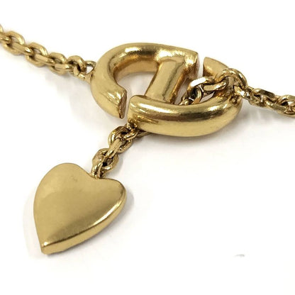Christian Dior Bracelet Rhinestone Plated Gold