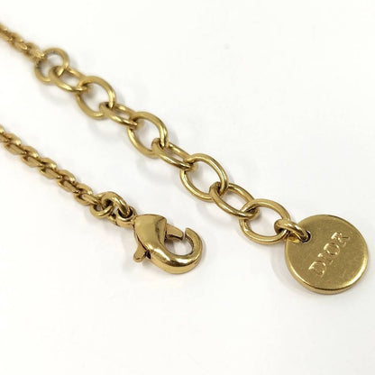 Christian Dior Bracelet Rhinestone Plated Gold