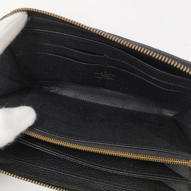 Louis Vuitton Zippy Wallet Monogram Empreinte Noir Black M61864