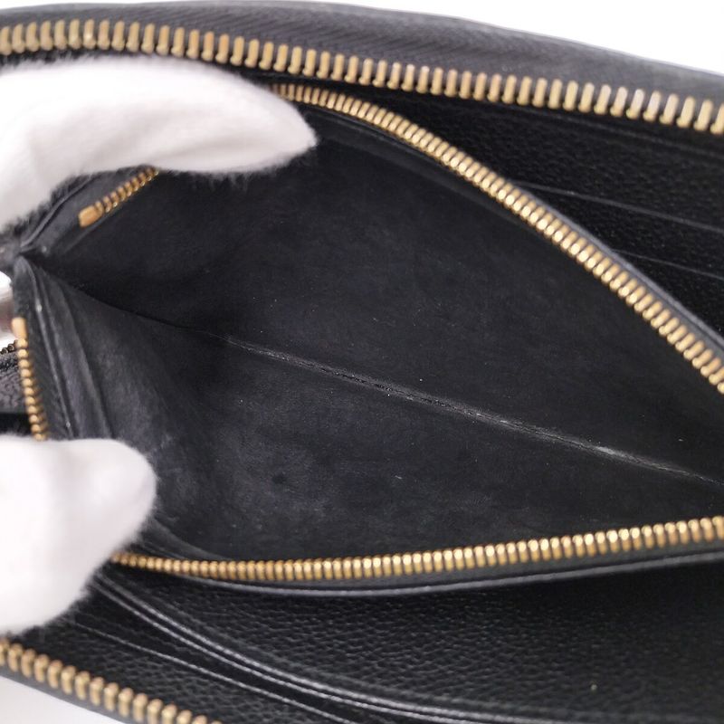 Louis Vuitton Zippy Wallet Monogram Empreinte Noir Black M61864