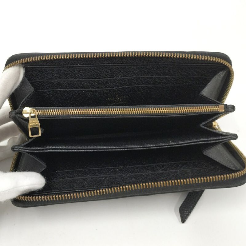 Louis Vuitton Zippy Wallet Monogram Empreinte Noir Black M61864